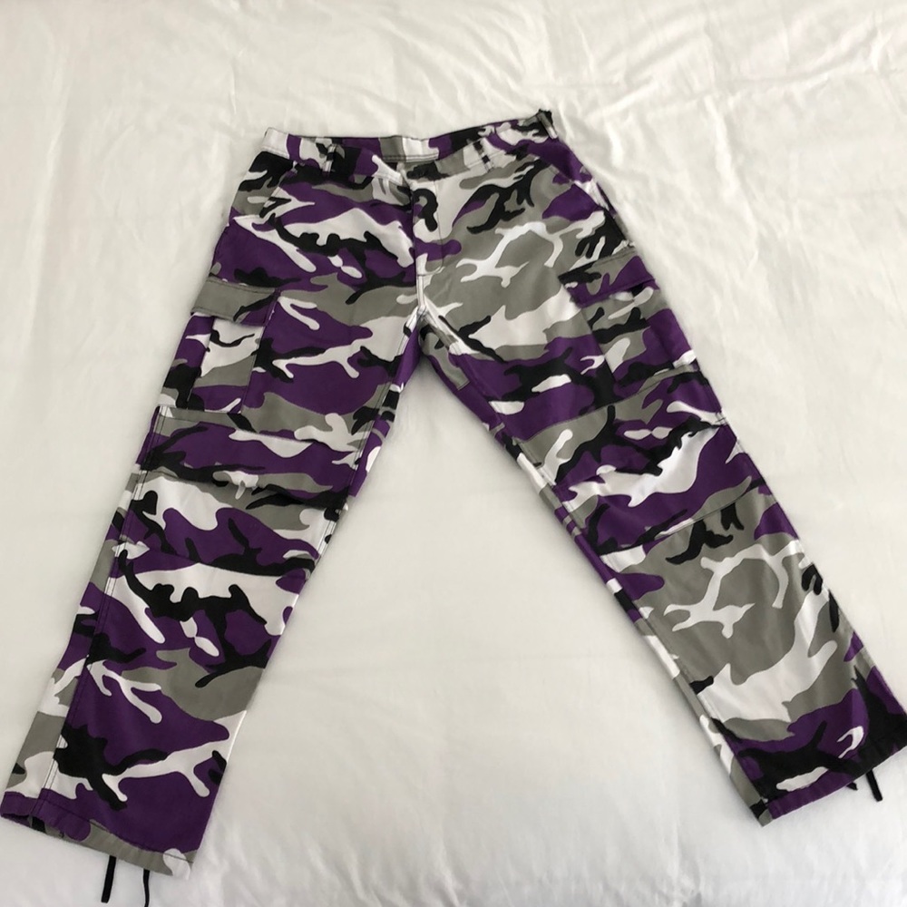 Rothco Purple Camo Print Tactical Cargo Pants
